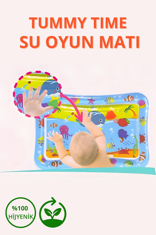 Bebek Su Oyun Matı / Tummy Time Şişme Su Matı