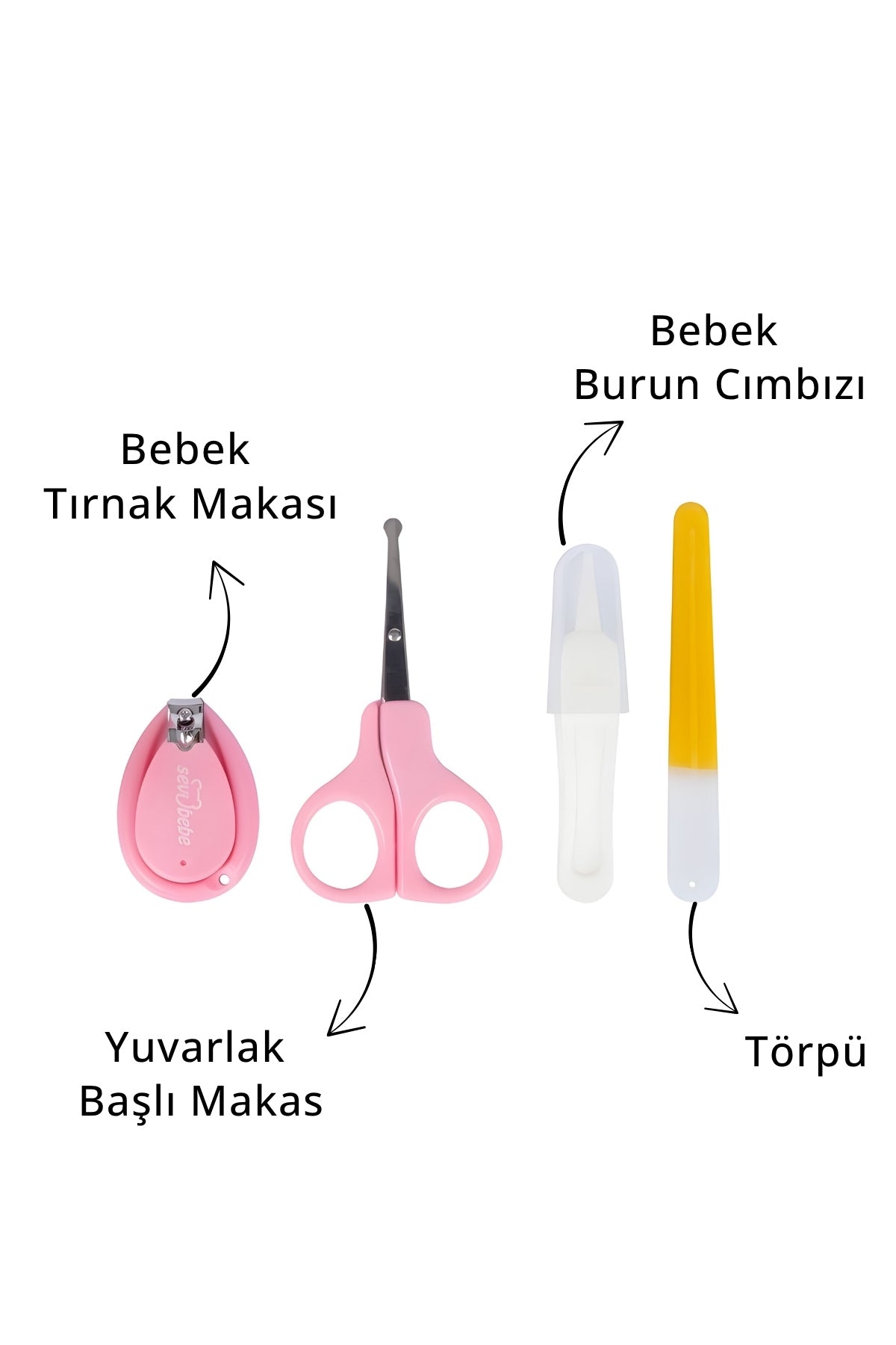 Bebek Tırnak Bakım Seti – Güvenli Manikür & Törpü