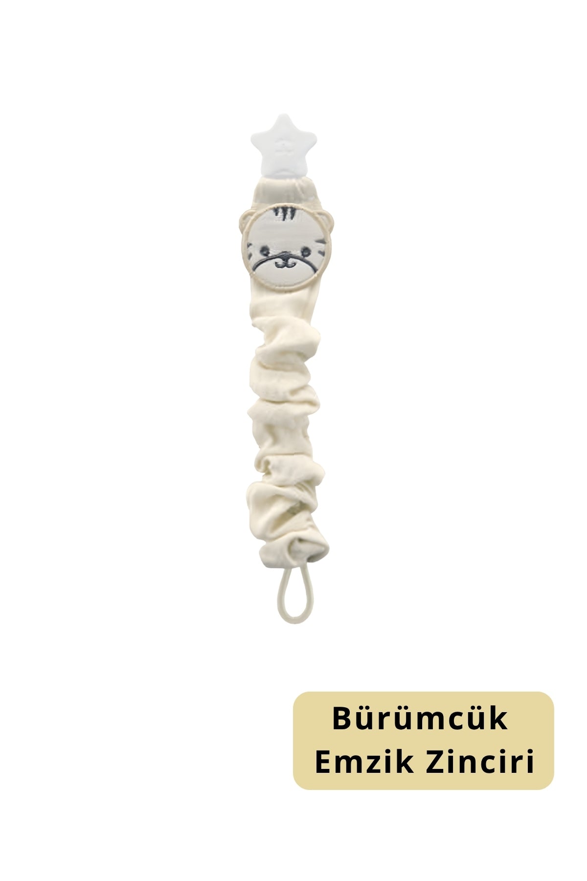 Bebek Emzik Zinciri - Yumuşak Kumaşlı Emzik Zinciri