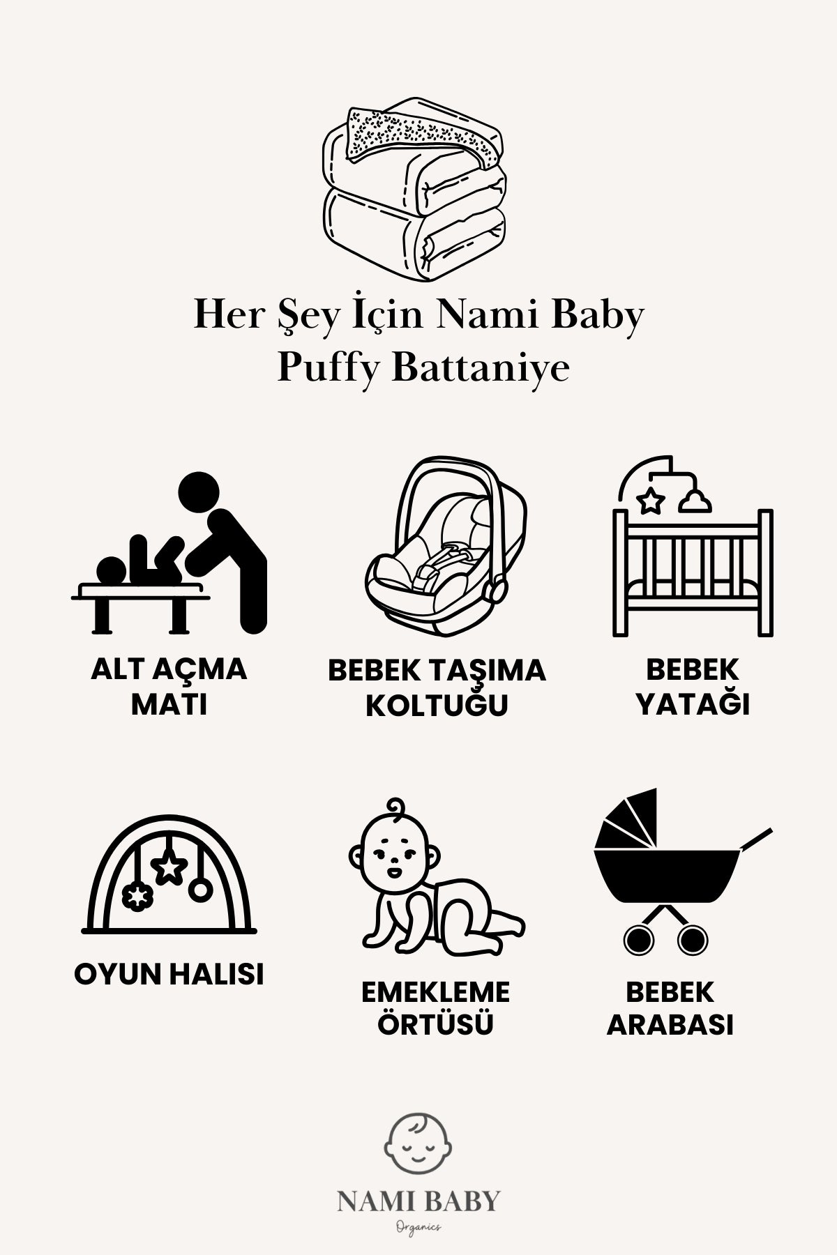 Pamuk El Örgüsü Bebek Battaniyesi- Puffy Bebek Battaniyesi