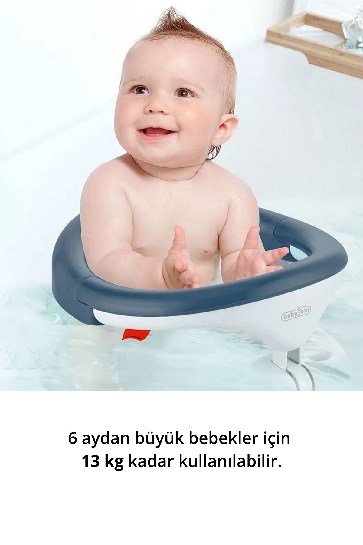 Bebek Banyo & Mama Oturağı – Yandan Açılır Kol ve Güvenlik Sistemli
