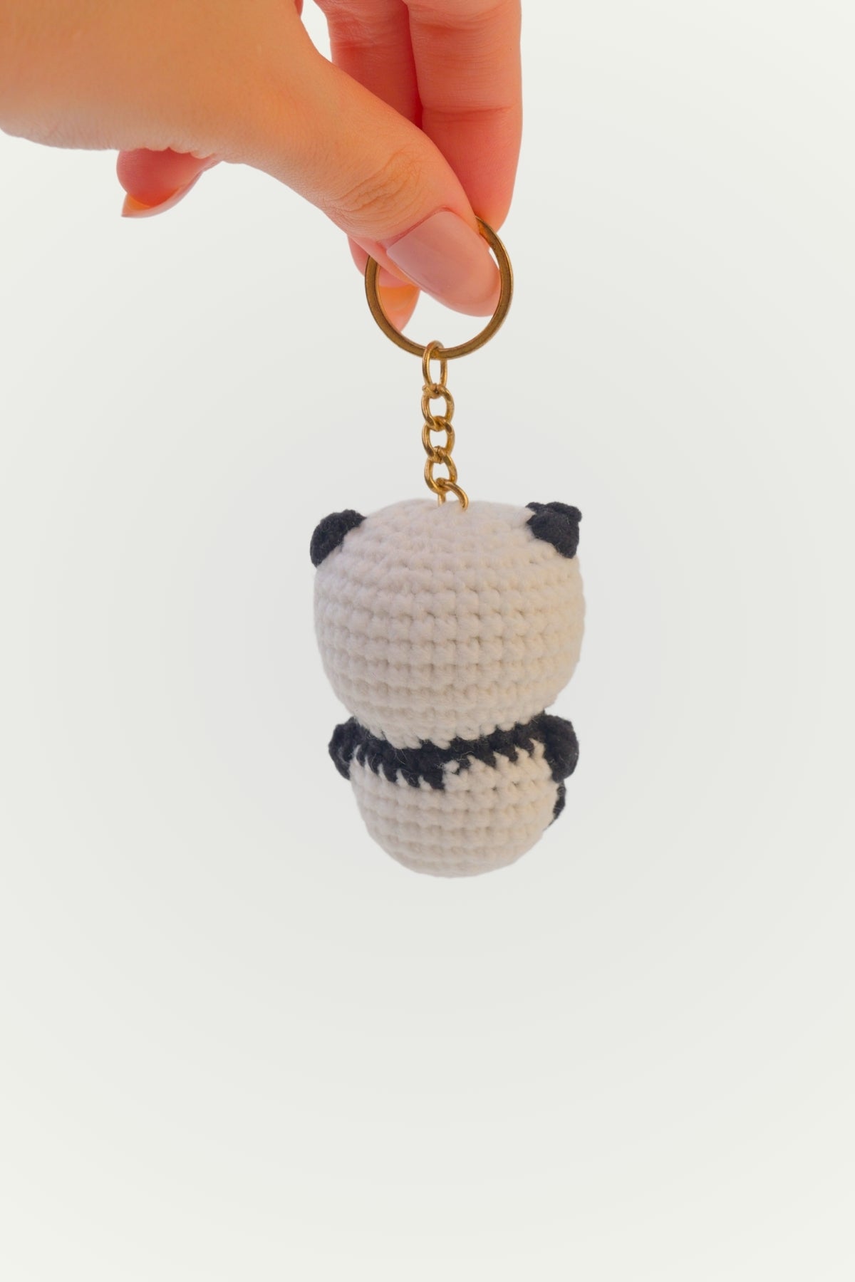 Amigurumi Anahtarlık El Yapımı Panda Anahtarlık Panda Figürlü Anahtarlık Doğal Anahtarlık