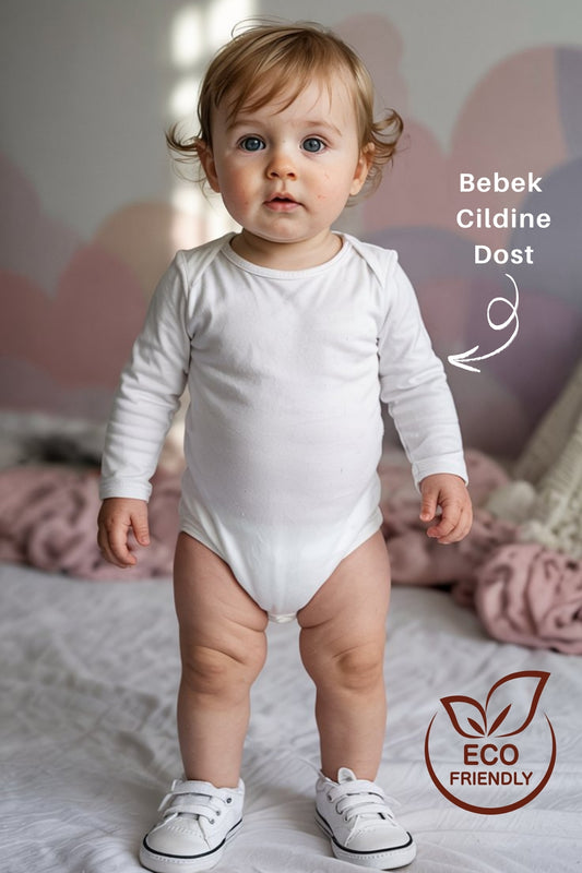 %100 Pamuk 3'lü Bebek Zıbın Seti – 3-6-9-12 Ay | Unisex Çıtçıtlı Body Takımı