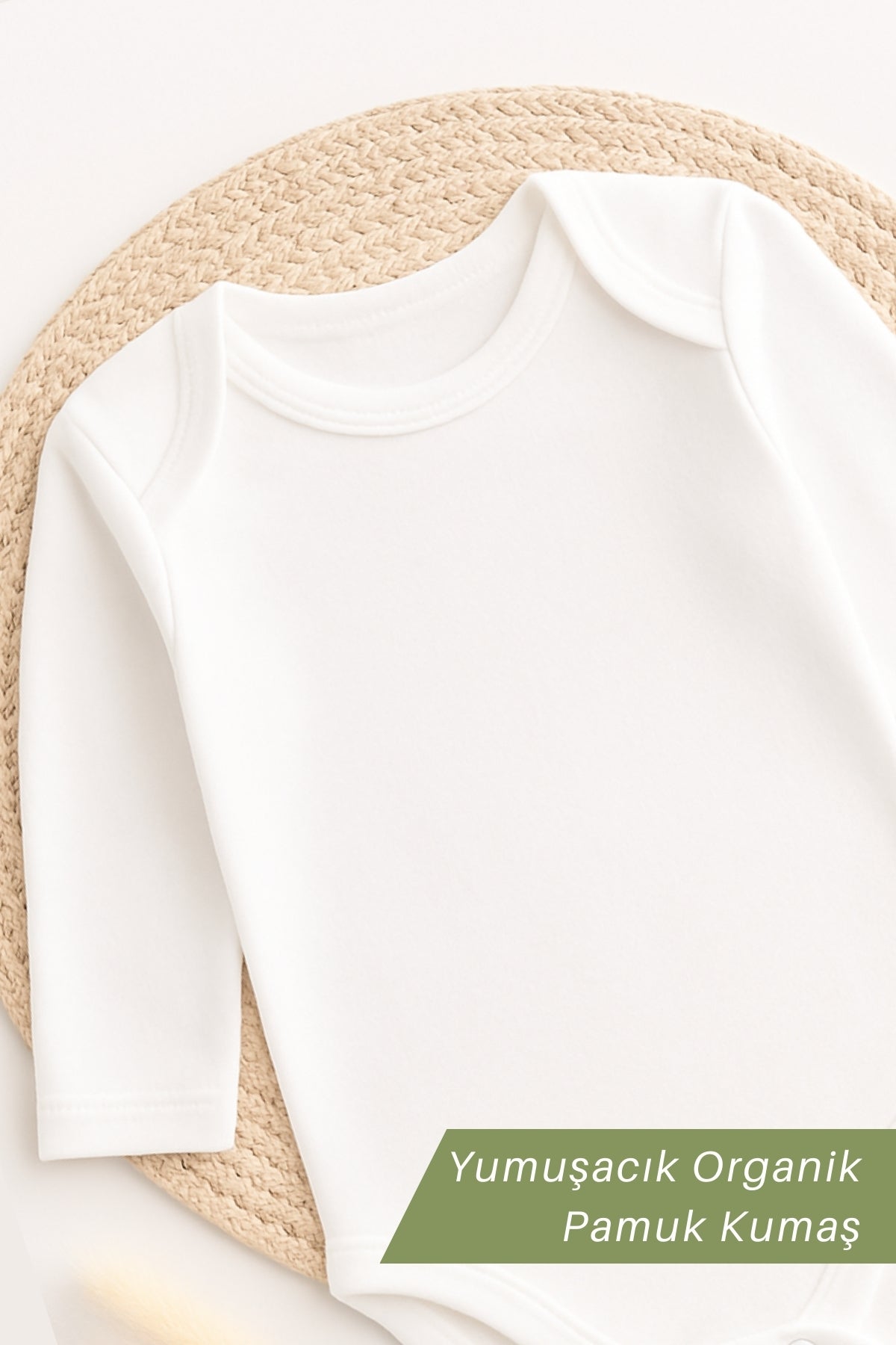 %100 Pamuk 3'lü Bebek Zıbın Seti – 3-6-9-12 Ay | Unisex Çıtçıtlı Body Takımı